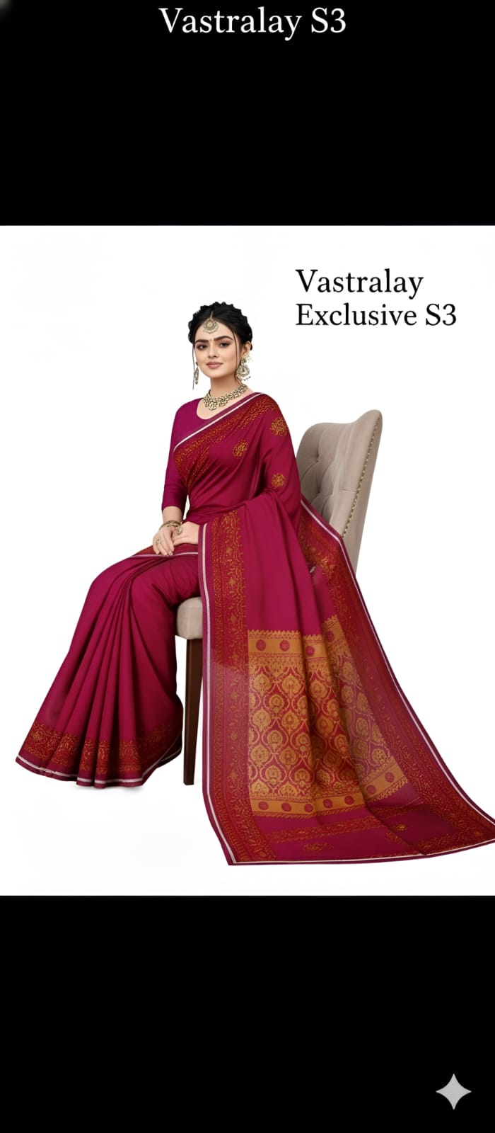 Exclusive Wine Maroon Silk Blend Saree with Regal Gold Woven Pallu