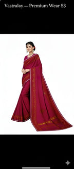 Exclusive Wine Maroon Silk Blend Saree with Regal Gold Woven Pallu